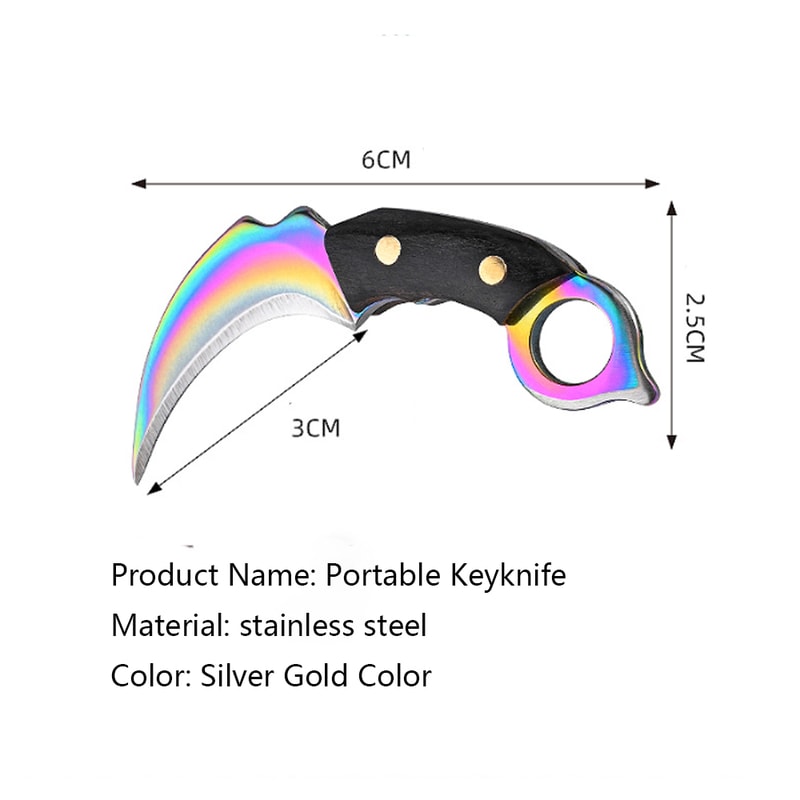 Compact Pocket Knife Keychain Mini EDC Tool For Camping Travel Everyday Carry 3