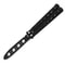 Precision Flip Butterfly Knife Trainer Stainless Steel Balisong Trainer for Skill Practice