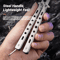 Butterfly Trainer Practice Knife Folding Metal Balisong For Safe Flipping Skills Training 4