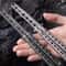 Butterfly Trainer Practice Knife Folding Metal Balisong For Safe Flipping Skills Training 0