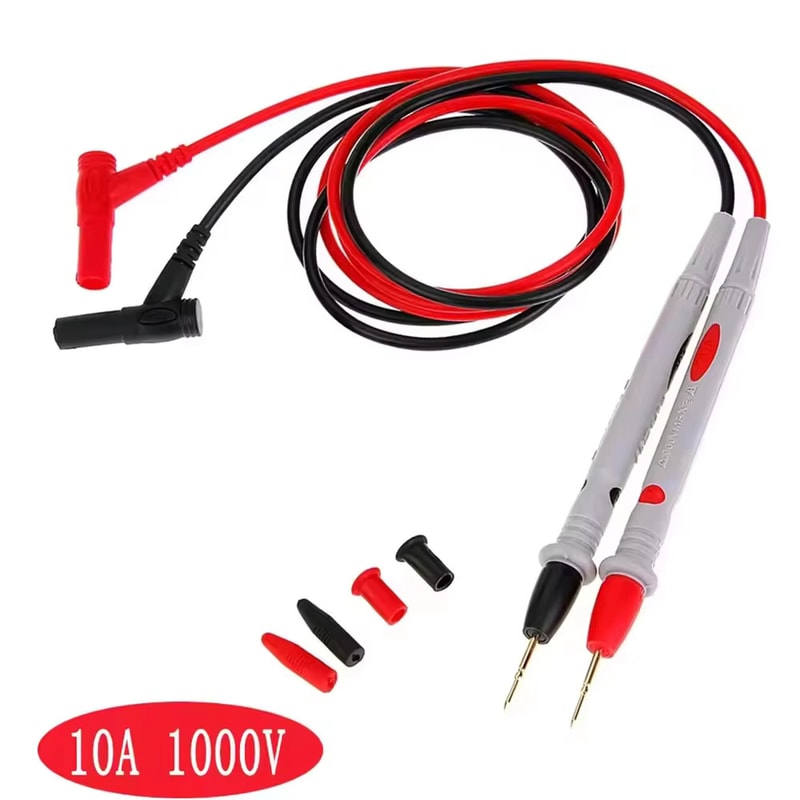 Universal Digital Multimeter Test Leads with Precision Probe Tips