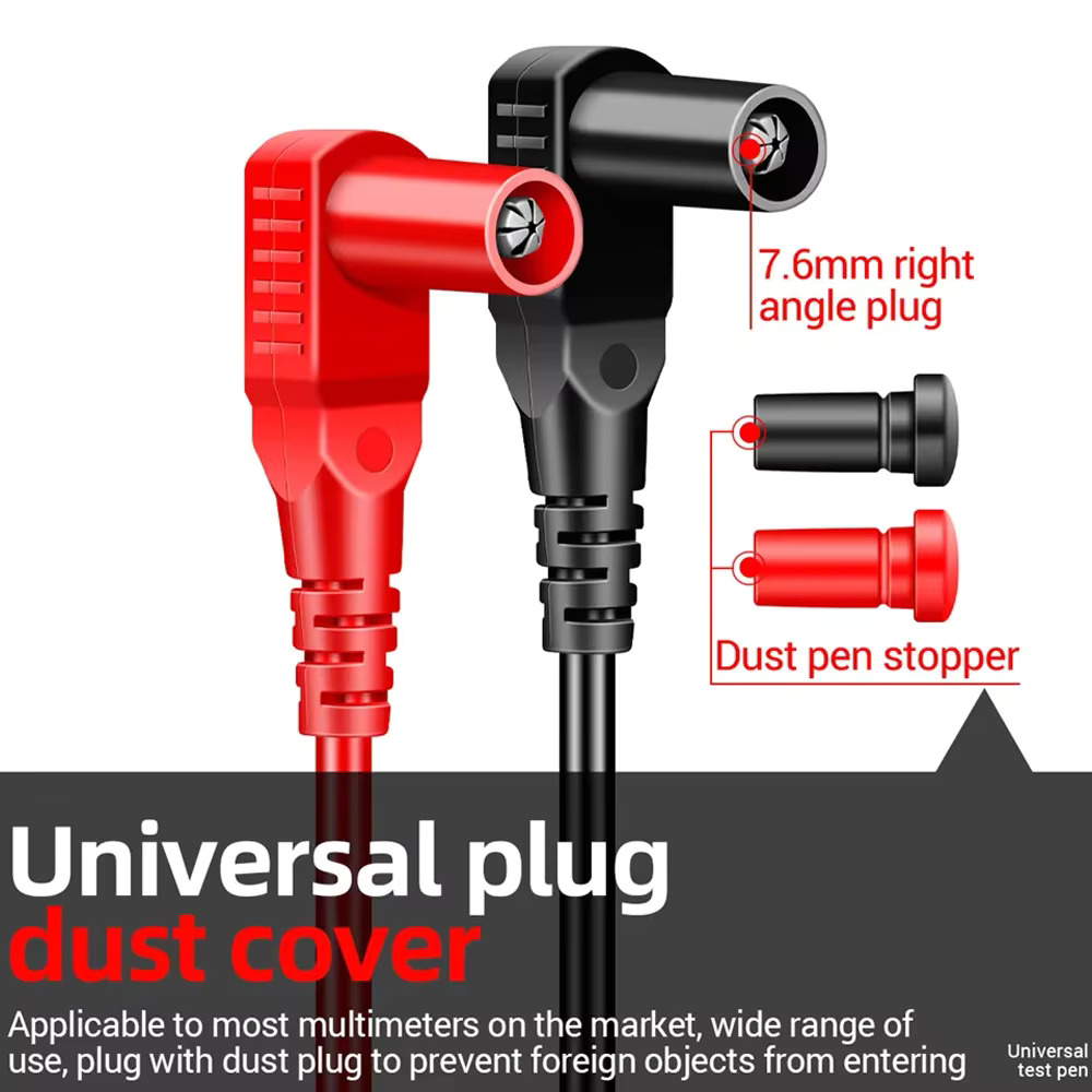 Universal Digital Multimeter Test Leads with Precision Probe Tips