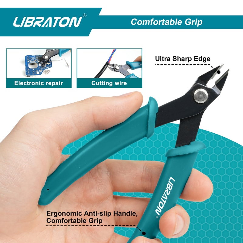 Precision Flush Wire Cutter For Electronics Jewelry Model Kit Crafting 2
