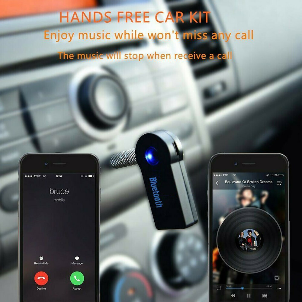Adapter Wireless Audio Receiver Transmitter For Car Headphones Home Stereo 3