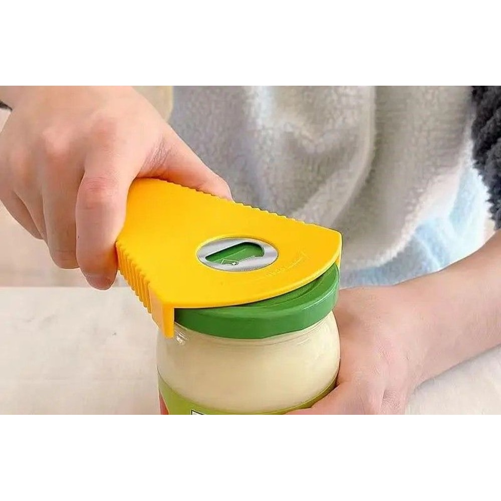 Easy Grip Jar Opener And Bottle Opener For Stubborn Lids And Caps 0