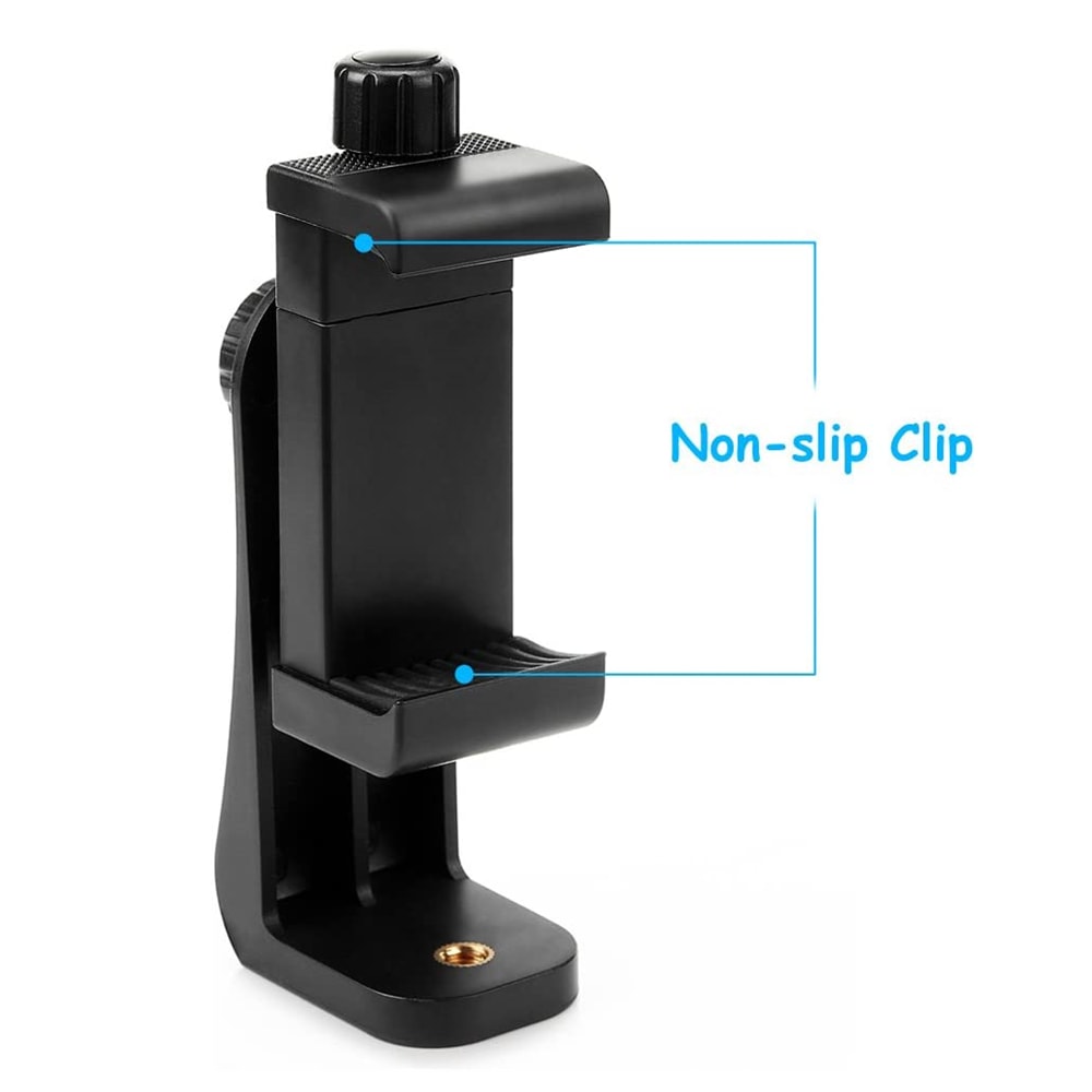 Universal Phone Tripod Mount Clip Adjustable Smartphone Holder Adapter