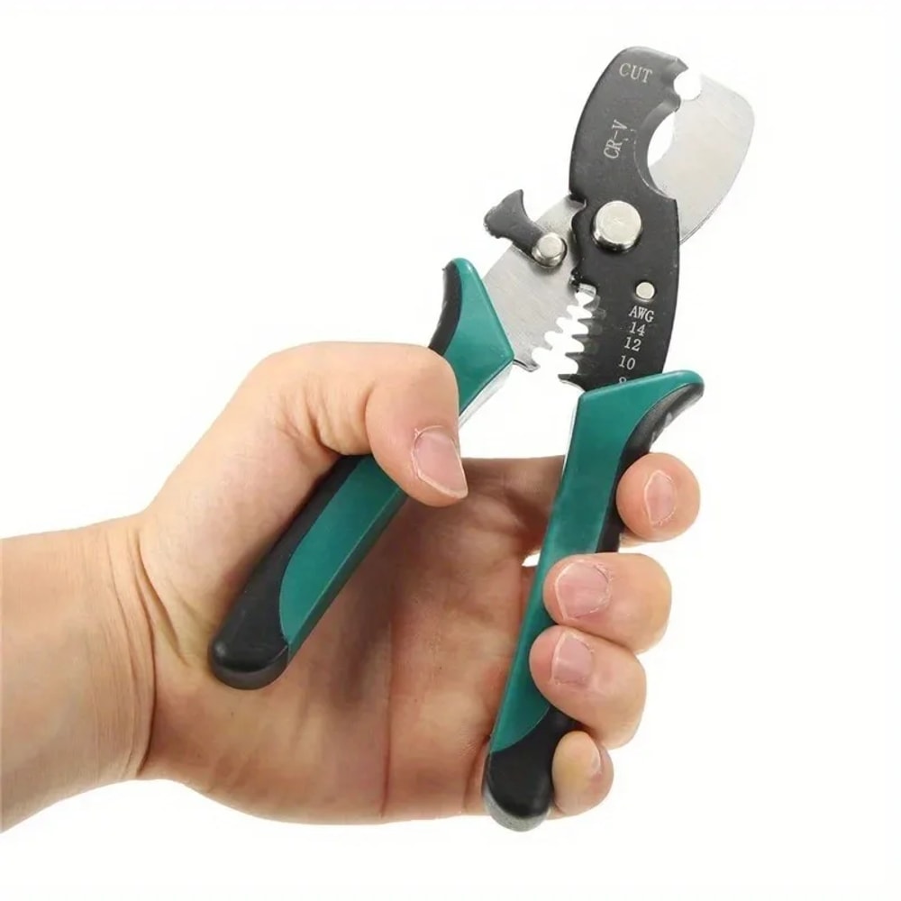 Professional Wire Stripper Tool & Cable Cutter Pliers for Electricians