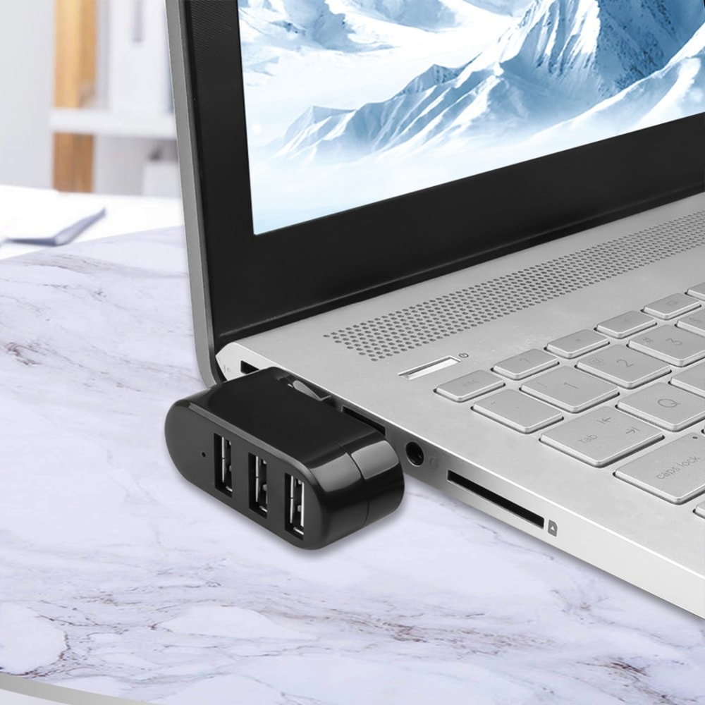 FlexRotate Port USB Hub For Laptop PC High Speed USB Splitter Adapter 0