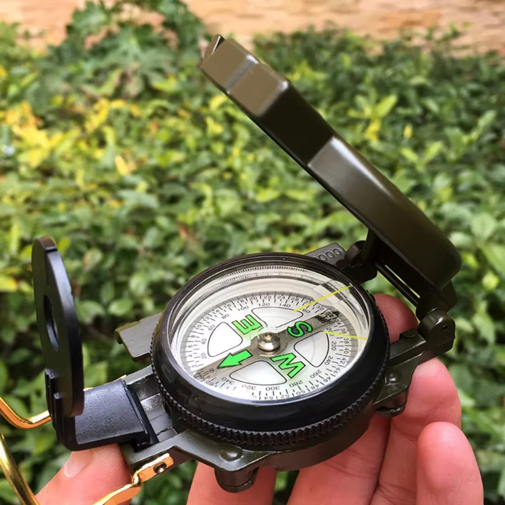 Precision Waterproof Military Lensatic Compass For Hiking Survival Outdoor Navigation 1