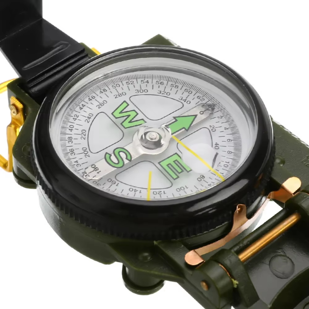 Precision Waterproof Military Lensatic Compass For Hiking Survival Outdoor Navigation 3
