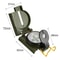 Precision Waterproof Military Lensatic Compass For Hiking Survival Outdoor Navigation 5