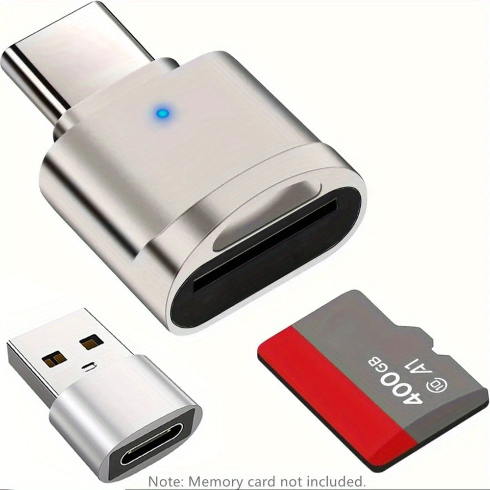 Type C SD TF Card Reader With USB Adapter For IPhone MacBook Samsung Laptops 1