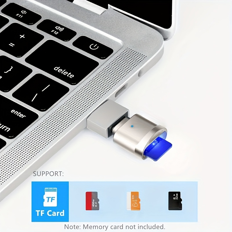 Type C SD TF Card Reader With USB Adapter For IPhone MacBook Samsung Laptops 5