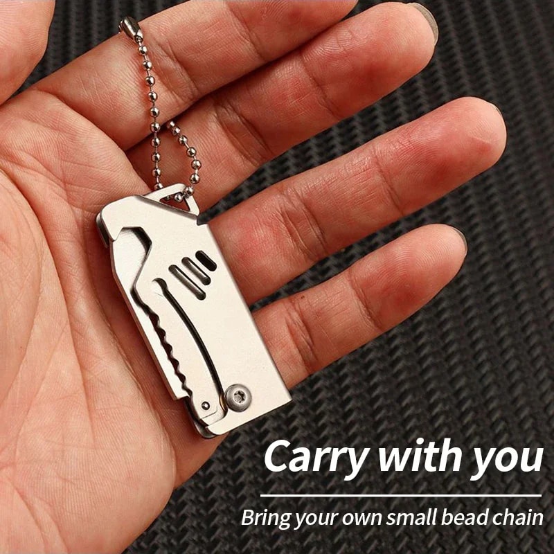 TrailGuard Mini Folding Pocket Knife Keychain Portable EDC Pocket Knife For Camping Everyday Carry 3
