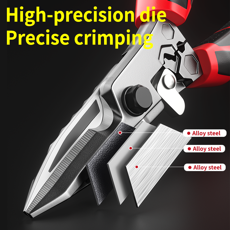Electrician Scissors Wire Cutter Crimping Tool 2