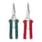 Professional Garden Premium Pruning Shears Straight Head Stainless Steel Garden Scissors with Non Slip Grip