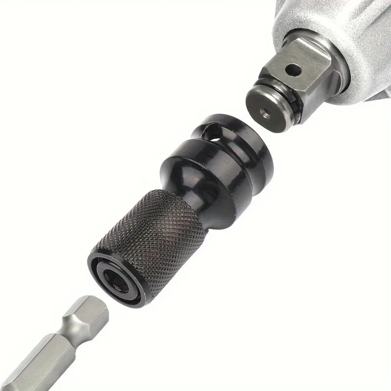 Impact Wrench to Drill Adapter Hex Bit Holder Converter