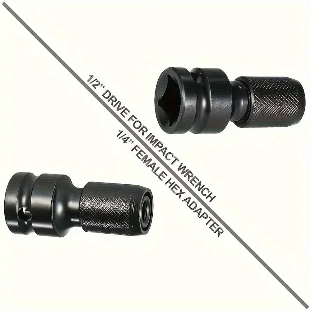 Impact Wrench to Drill Adapter Hex Bit Holder Converter