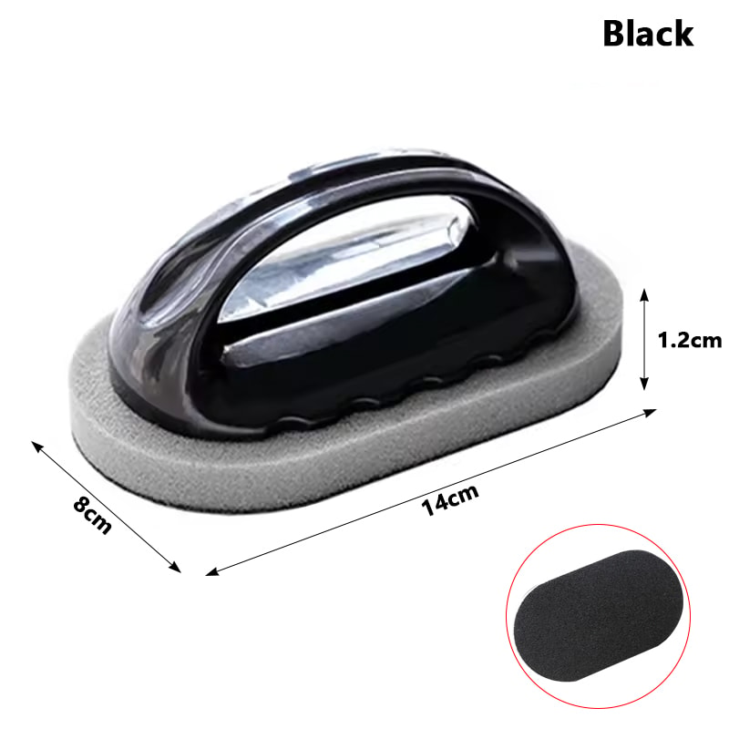 Magic Emery Cleaning Sponge With Handle Rust Remover Sponge For Kitchen Bathroom Deep Cleaning 1