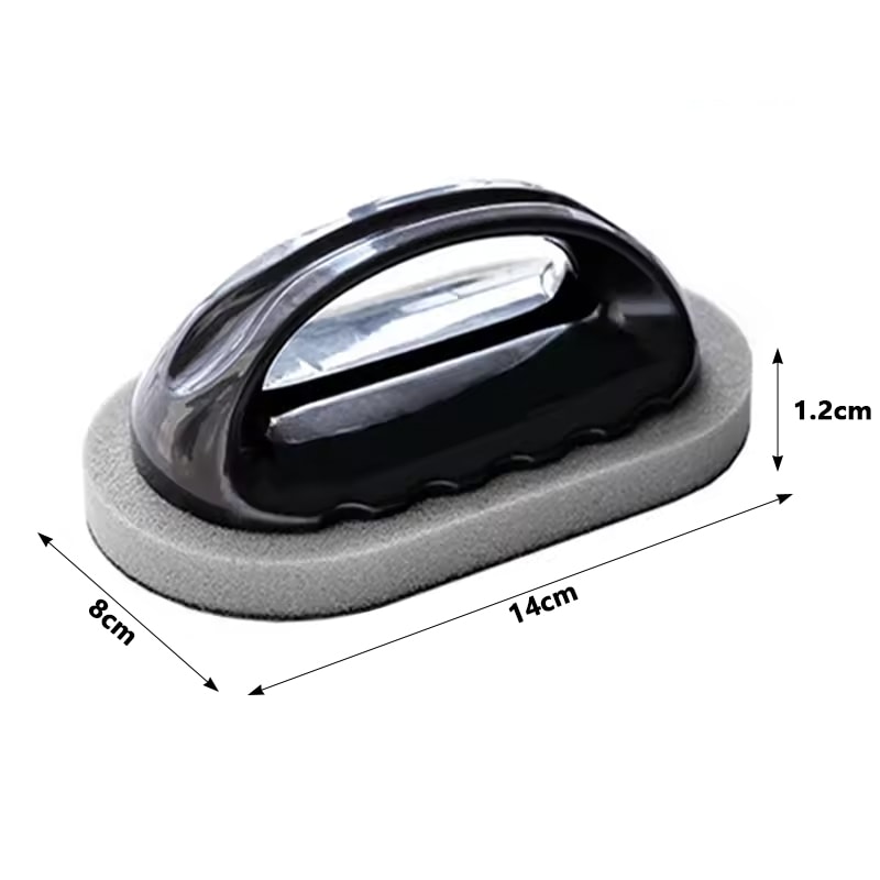 Magic Emery Cleaning Sponge With Handle Rust Remover Sponge For Kitchen Bathroom Deep Cleaning 7