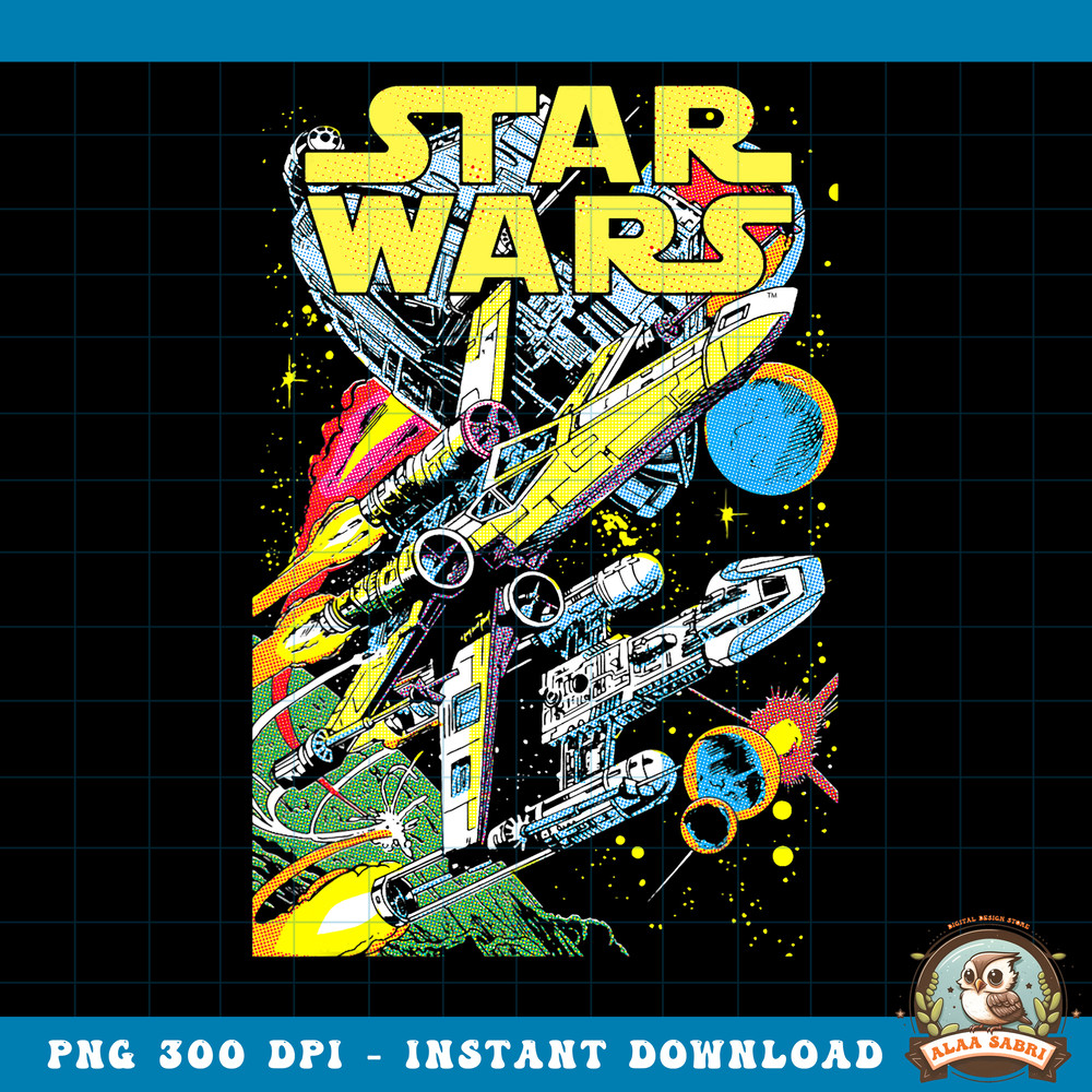 Star Wars Rebel X Wing Y Wing Getaway Comic Graphic PNG Download PNG Download copy.jpg