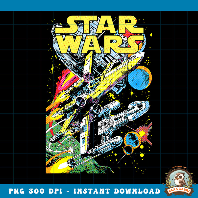 Star Wars Rebel X Wing Y Wing Getaway Comic Graphic PNG Download PNG Download copy.jpg