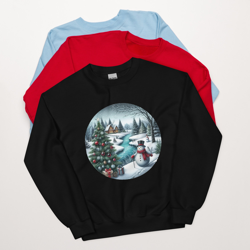 Festive Christmas Gifts  Decor  Unisex Sweatshirt  Inspire Uplift 0