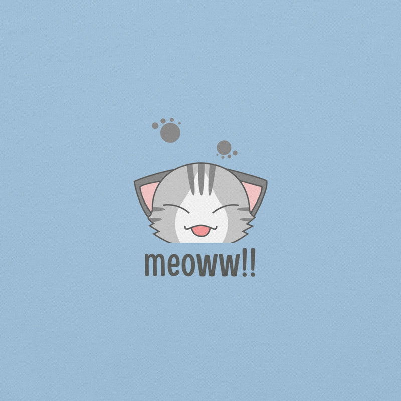 Unisex TShirt  Cute Cat Design Soft  Comfortable Casual Wea 4