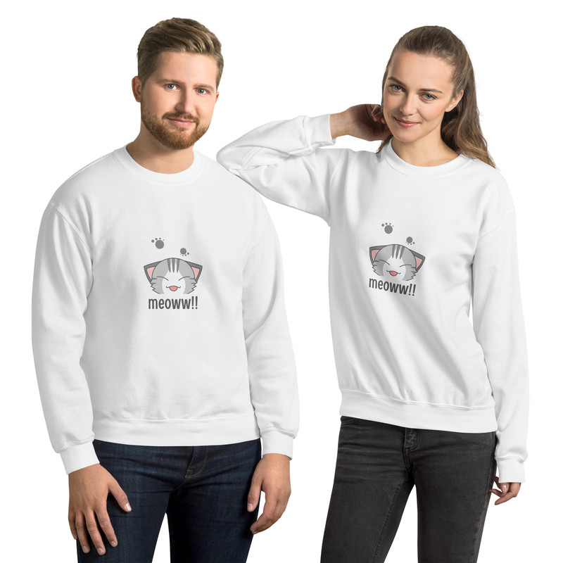 Unisex TShirt  Cute Cat Design Soft  Comfortable Casual Wea 1