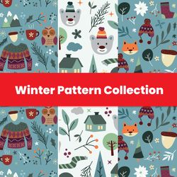 festive christmas pattern design – seamless holiday background