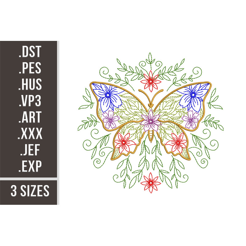 Butterfly Embroidery Design 0