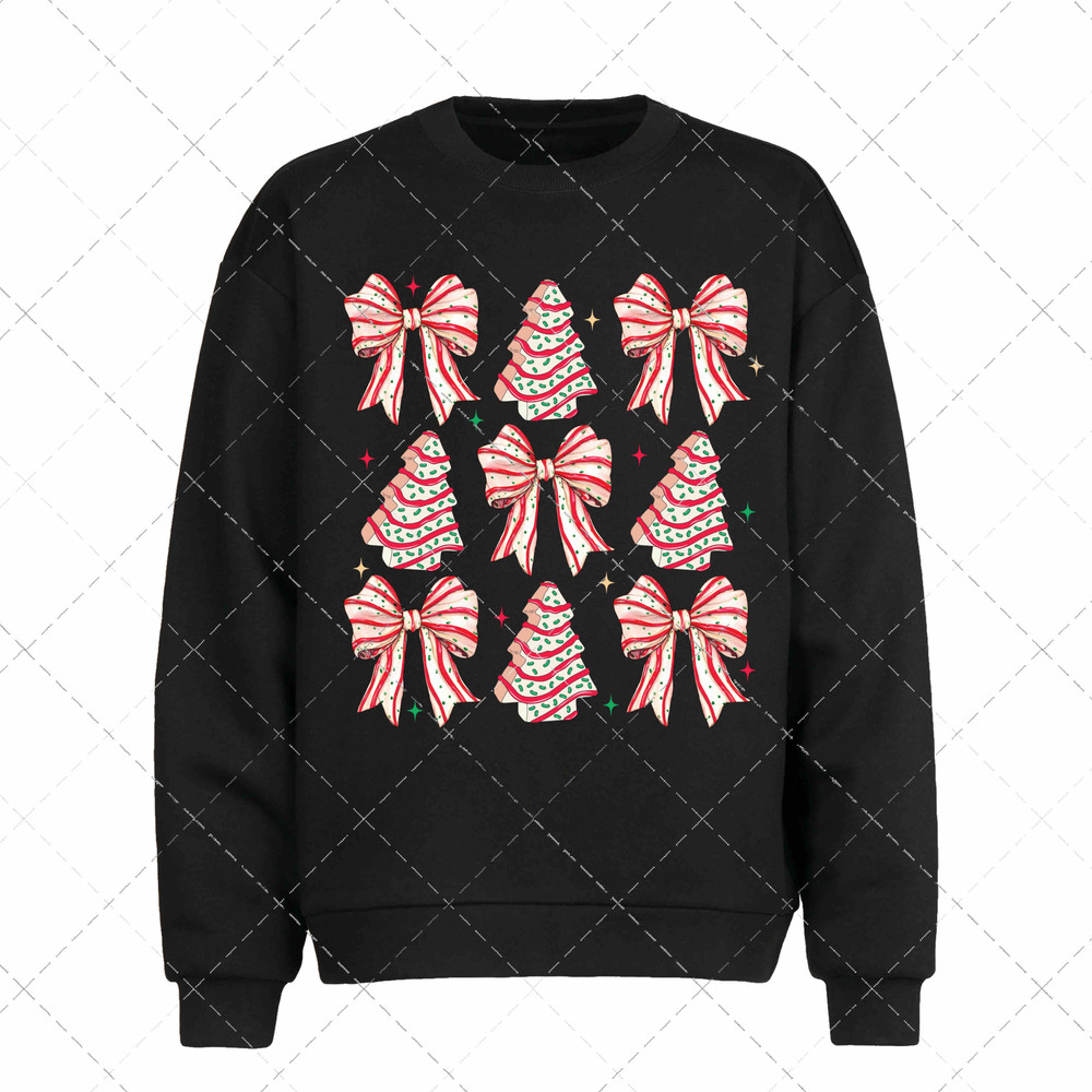 Coquette Christmas Tree Cake Png Christmas Png Christmas Tree Cake DTF 1