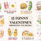 Funny Food Pun Valentines PNG Bundle 0