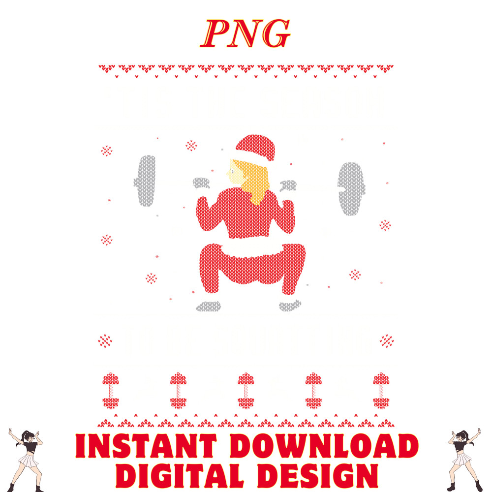 Tis The Season To Be Squatting Ugly Christmas Gym 0