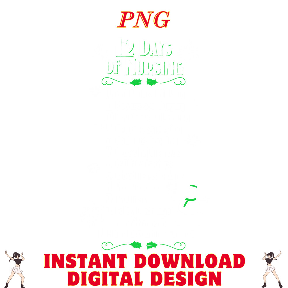 12 Days Of Nursing Funny Nurses Christmas Ugly 0