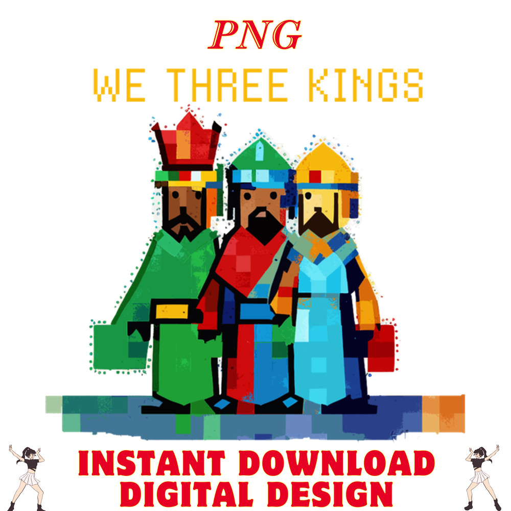 8 Bit We Three Kings Christmas 0