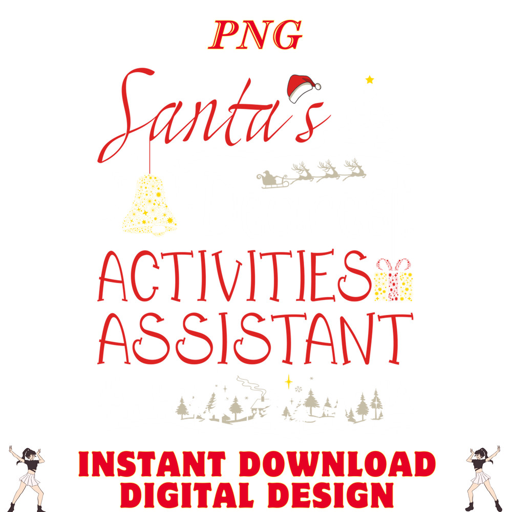 Activities Assistant Xmas Job Cute Christmas 0