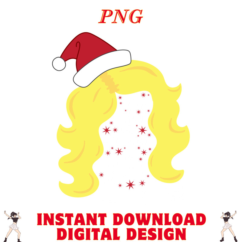 All I Want Christmas Dolly Wig 0