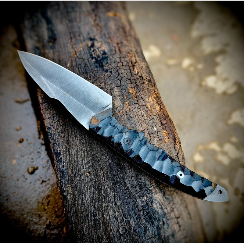 SCK11 Custom Handmade 440C Steel Fighter Hunting Knife With Micarta Sheath Handle And Leather Sheat 4