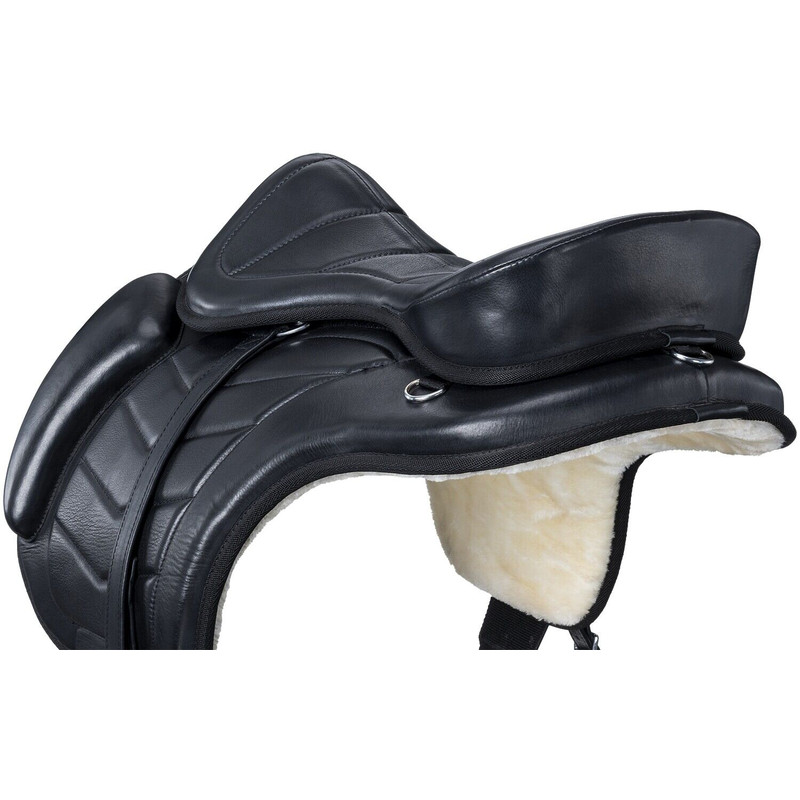 Horse Riding Saddle  Cow Leather Treeless Classic 3