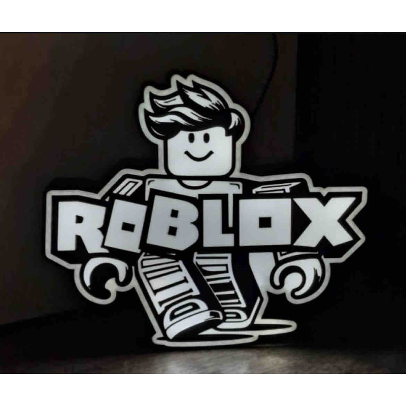 ROBLOX Light Box 3D Printed LED Lamp Neon Sign For Man Cave Game Room Decor Display 0