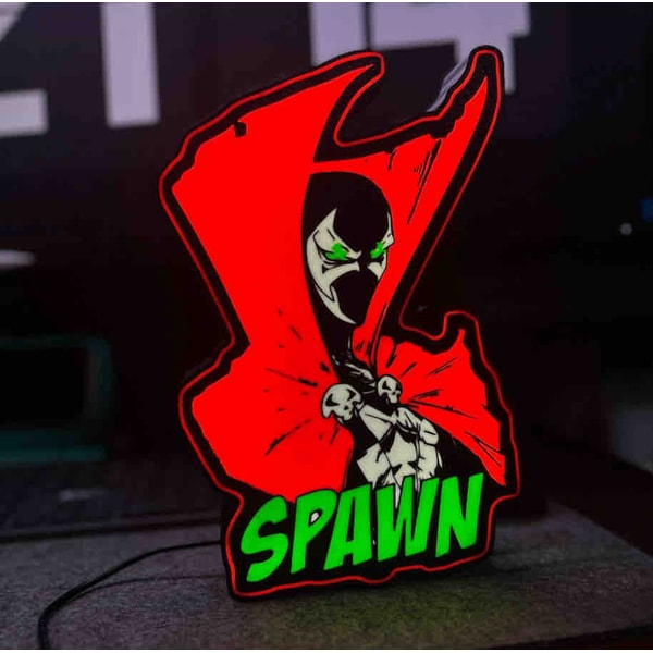 The Spawn Sign The Spawn Light Box 3D Printed LED Lamp Neon Sign For Man Ca | Inspire ...