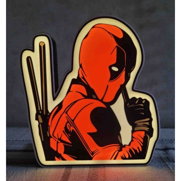 Deadpool Light Box 3D Printed LED Lamp Neon Sign For Man Cav | Inspire ...