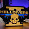 Helldivers Light Box 3D Printed LED Lamp Neon Sign For Man Cave Game Room Decor Display 0
