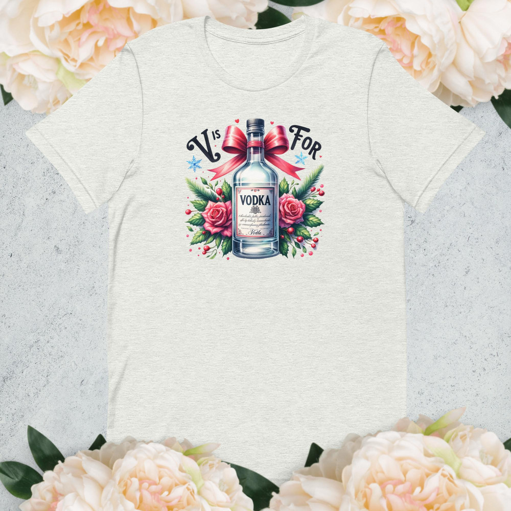 Funny Vodka TShirt Perfect For Vodka Lovers Unique Alcohol Lover Gift Cool Graphic Tee Casual Drink 1