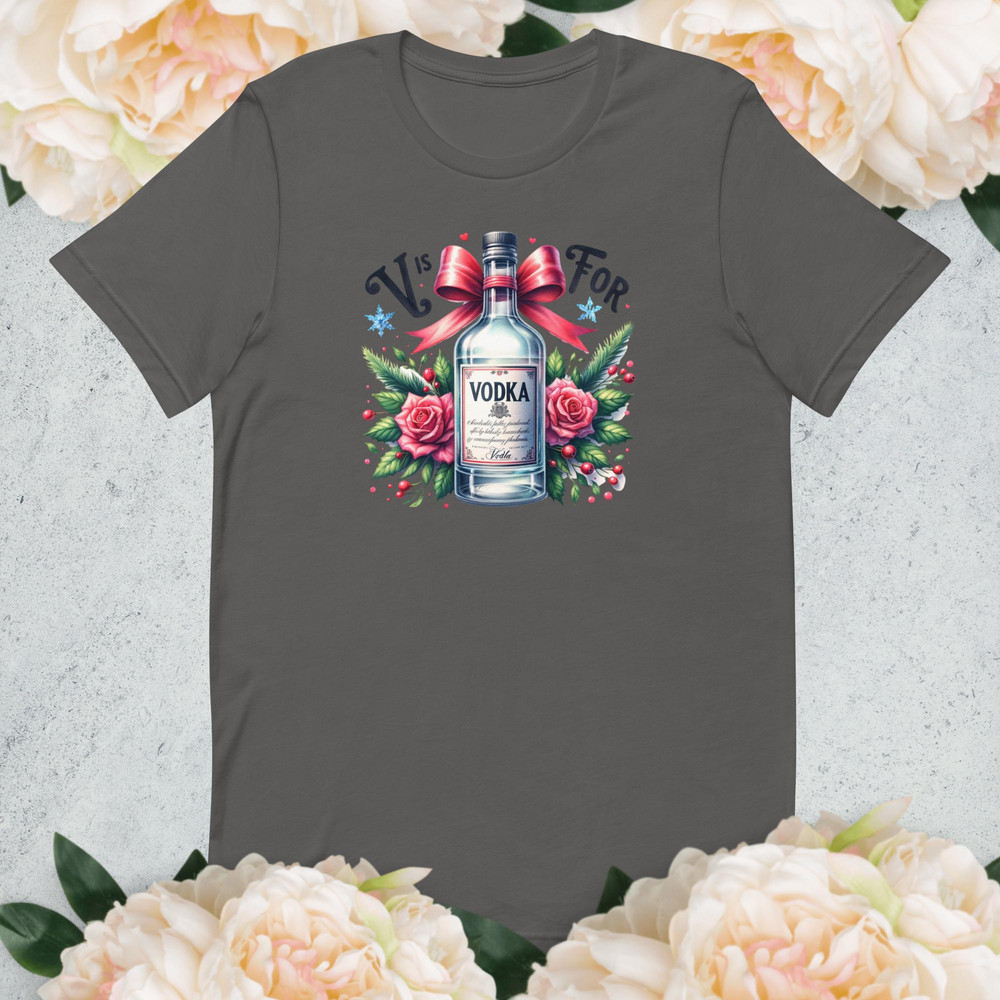 Funny Vodka TShirt Perfect For Vodka Lovers Unique Alcohol Lover Gift Cool Graphic Tee Casual Drink 2