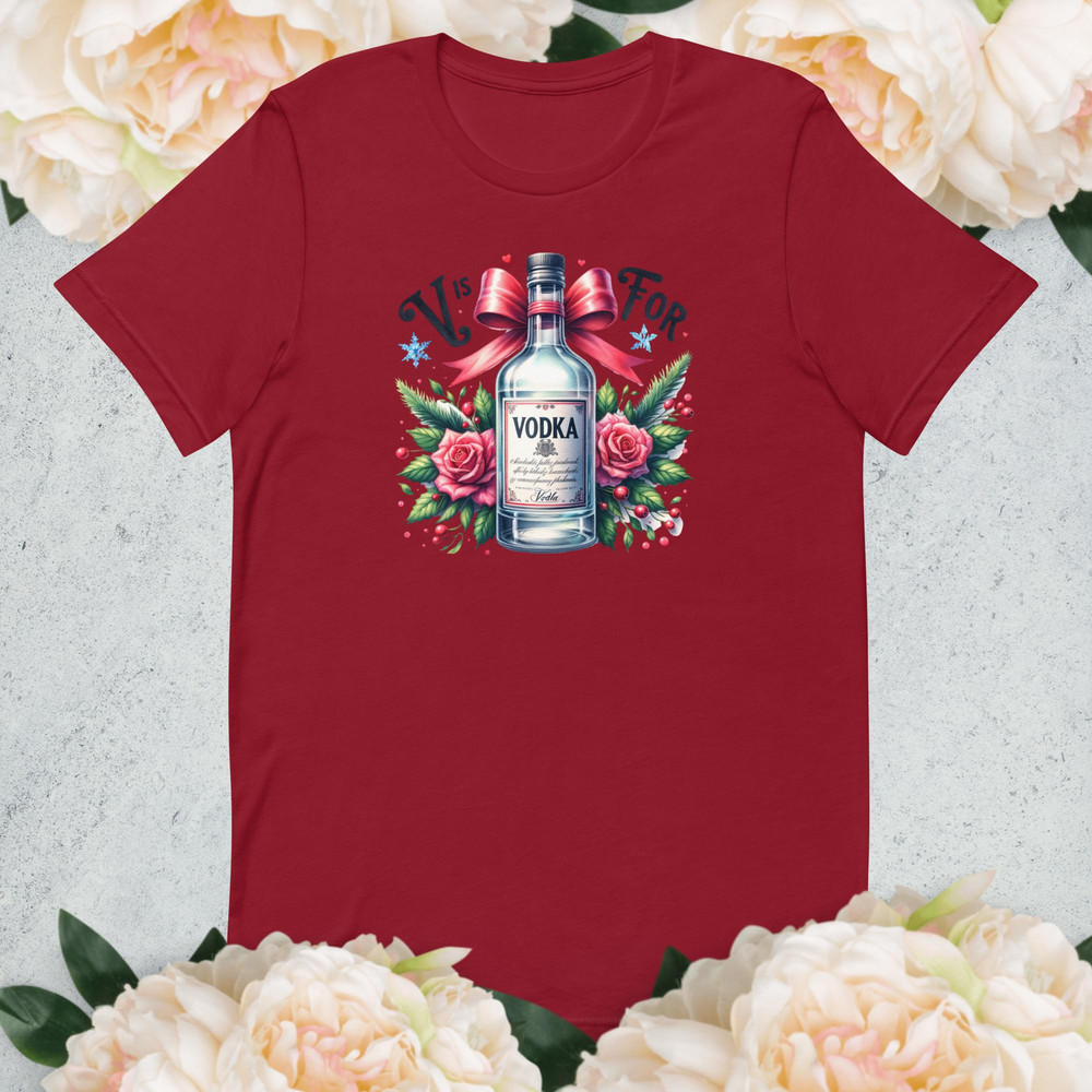 Funny Vodka TShirt Perfect For Vodka Lovers Unique Alcohol Lover Gift Cool Graphic Tee Casual Drink 3