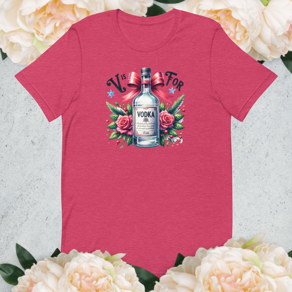 Funny Vodka TShirt Perfect For Vodka Lovers Unique Alcohol Lover Gift Cool Graphic Tee Casual Drink 4