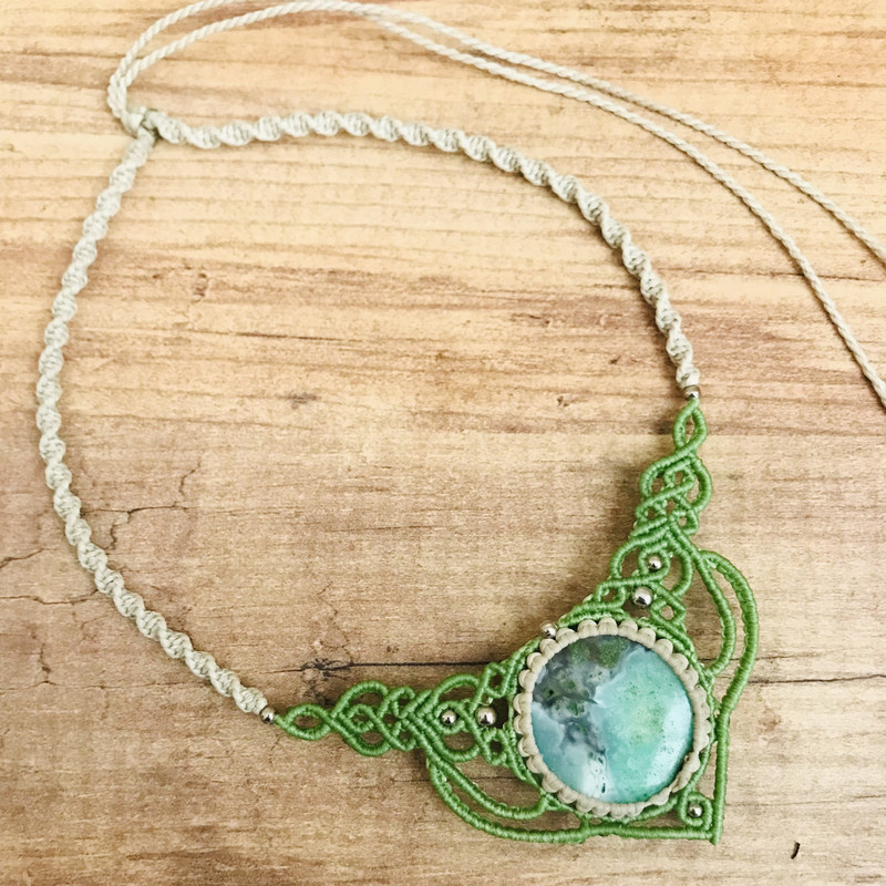 Chrysoprase Gemstone Necklace 3