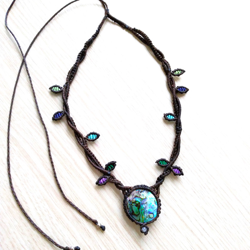 Abalone Shell Ivy Necklace 2